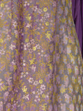 Lavender brocade voile salwar kameez
