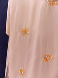 Sober pale peach embroidered salwar kameez