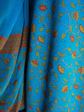 Turquoise jute salwar kameez (XL)